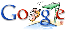 logo google jeux olympique plongeon