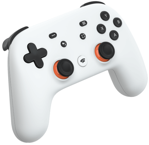 Manette de jeu Stadia.