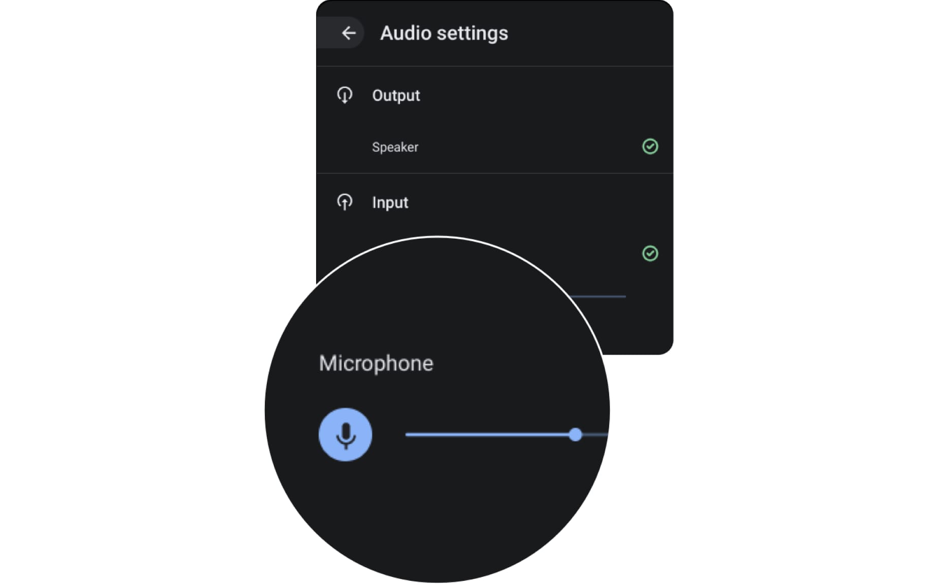 Quickly control your mic volume