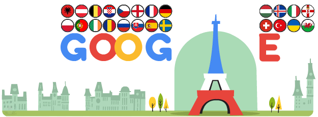 Google-Doodle: UEFA-Fußball-Europameisterschaft 2016