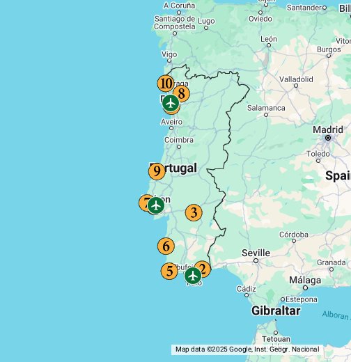 Top 10 Portugal Google My Maps